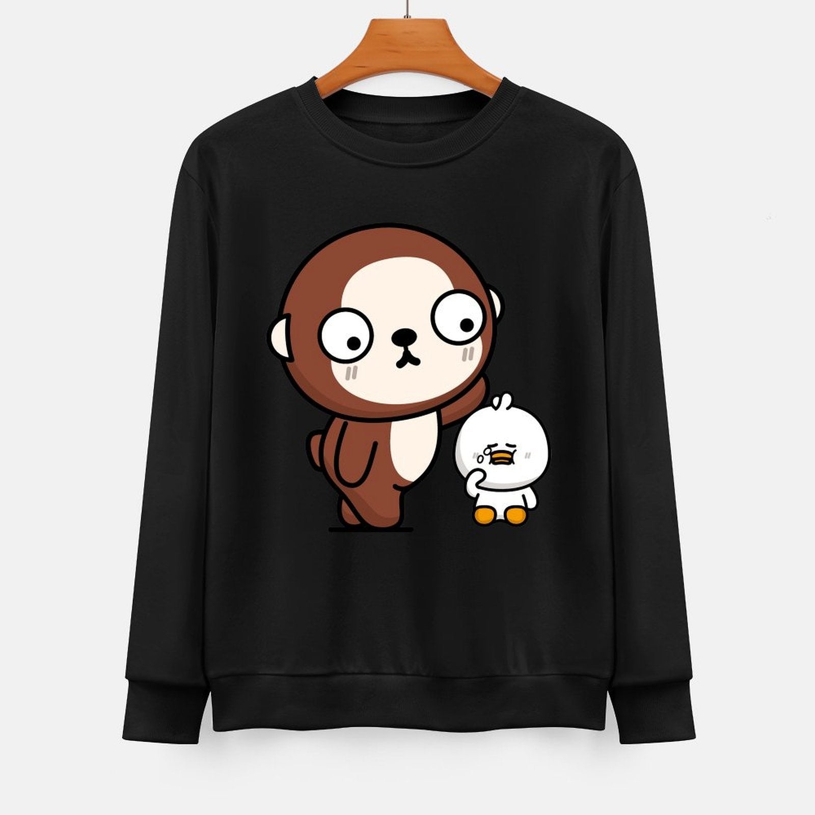 Front Patterned Long Sleeve TopSoftFeel ActiveLine